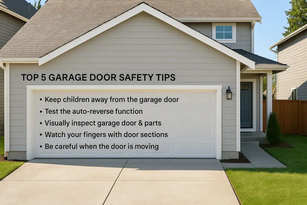 Top 5 Garage Door Safety Tips Every Homeowner Should Know | A-1 Hollywood Garage Door Repair